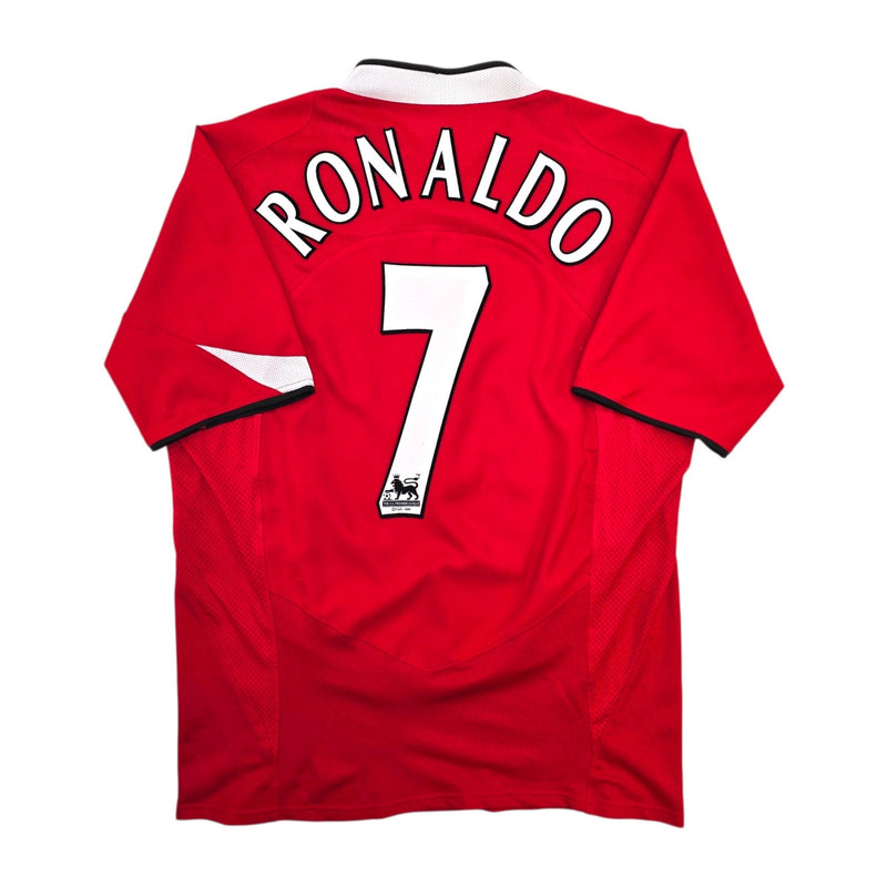 2004/06 Manchester United Home Football Shirt (L) Nike #7 Ronaldo - Football Finery - FF307629