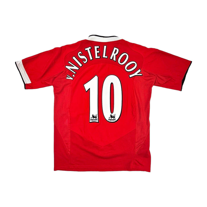 2004/06 Manchester United Home Football Shirt (M) Nike #10 Van Nistelrooy - Football Finery - FF203432