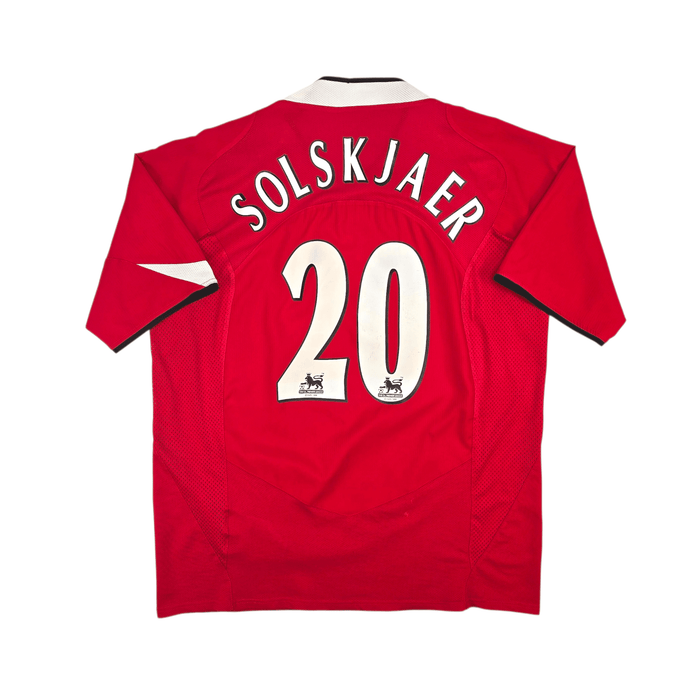 2004/06 Manchester United Home Football Shirt (M) Nike 20 Solskjaer - Football Finery - FF302118