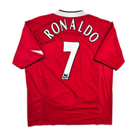 2004/06 Manchester United Home Football Shirt (XL) Nike 7 Ronaldo - Football Finery - FF306385