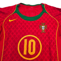 2004/06 Portugal Home Football Shirt (M) Nike 10 Rui Costa - Football Finery - FF306735