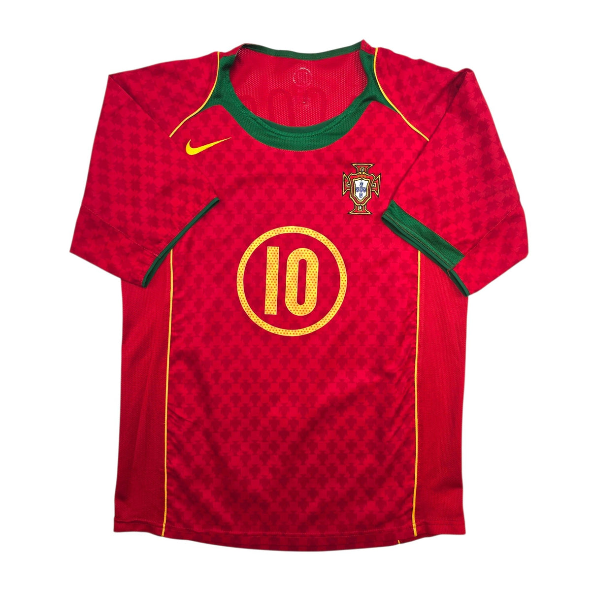2004/06 Portugal Home Football Shirt (M) Nike 10 Rui Costa - Football Finery - FF306735