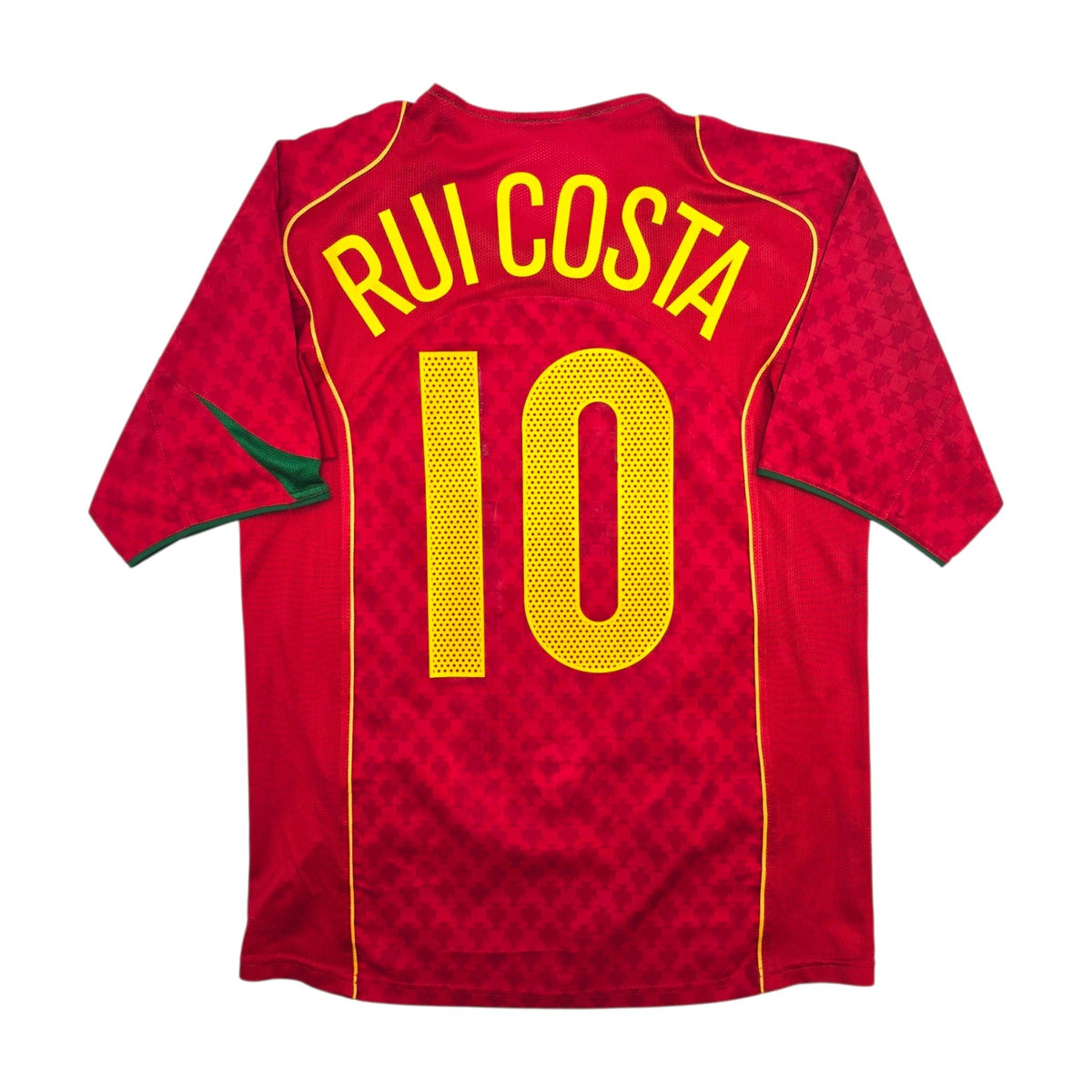 2004/06 Portugal Home Football Shirt (M) Nike 10 Rui Costa - Football Finery - FF306735