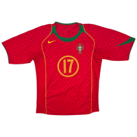 2004/06 Portugal Home Football Shirt (M) Nike 17 C.Ronaldo - Football Finery - FF301562