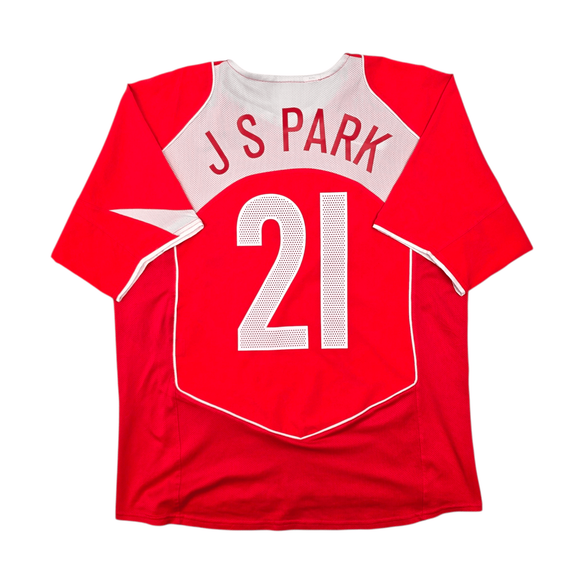 2004/06 South Korea Home Football Shirt (M) Nike #21 JS Park