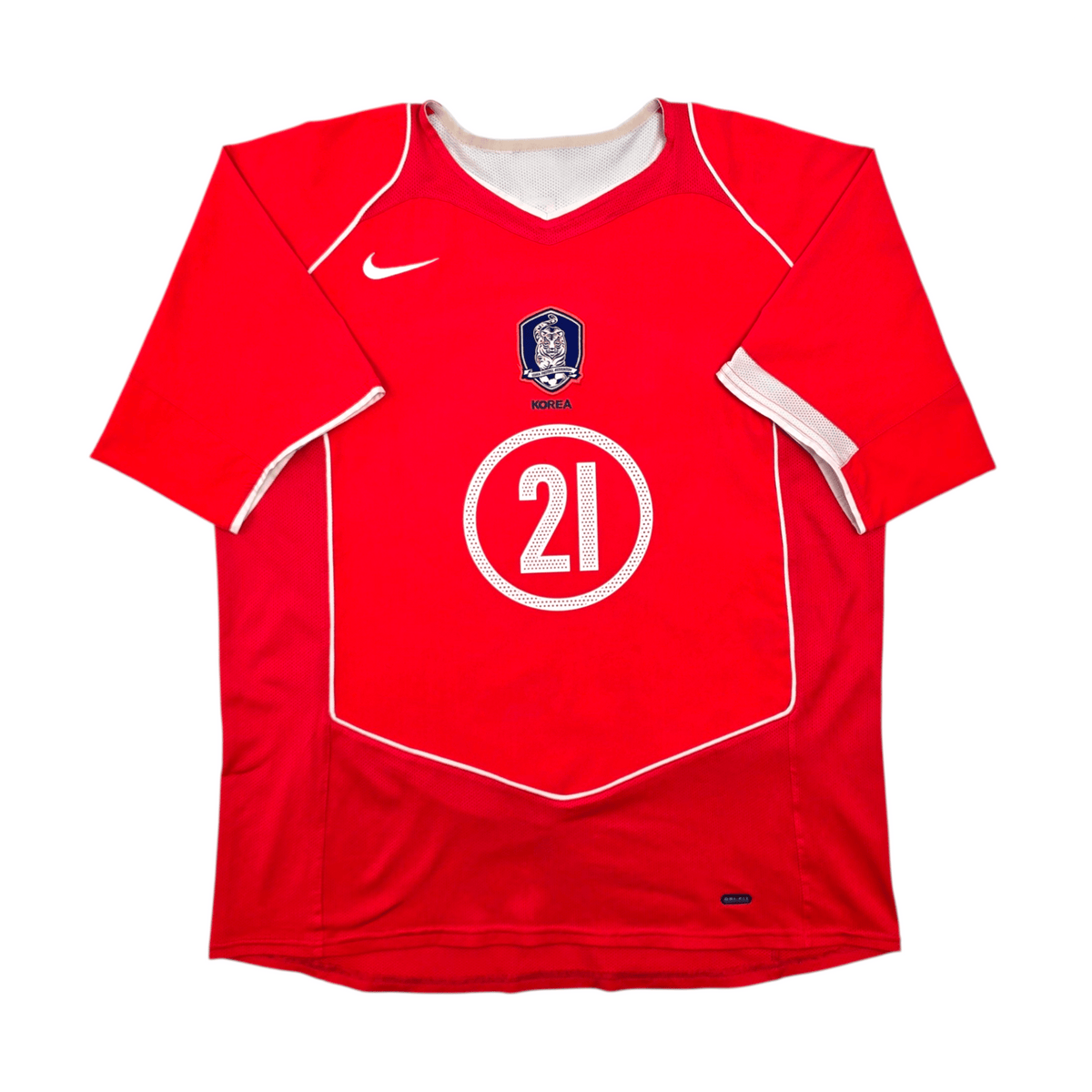 未使用品 NFL SEAU 55 starter製KOREA製 ゲームシャツ 2004/06 South Korea Home Football Shirt (M) Nike #21 JS Park
