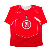 2004/06 South Korea Home Football Shirt (M) Nike 21 JS Park - Football Finery - FF305776