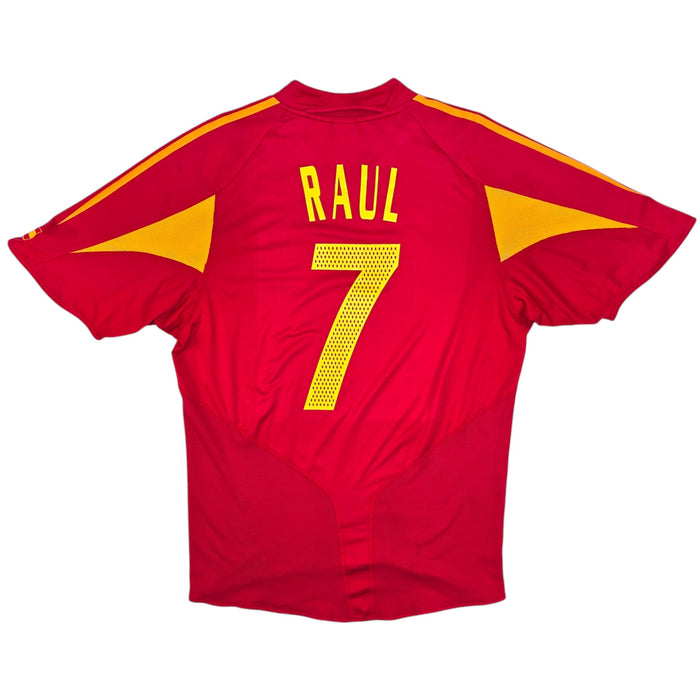 2004/06 Spain Home Football Shirt (L) Adidas #7 Raul - Football Finery - FF204312
