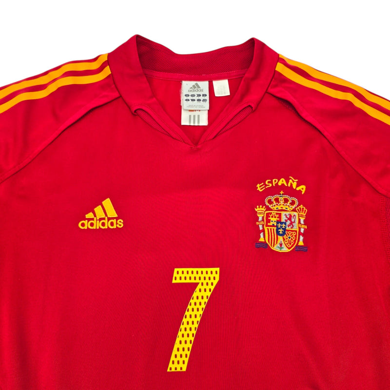 2004/06 Spain Home Football Shirt (L) Adidas #7 Raul - Football Finery - FF204312
