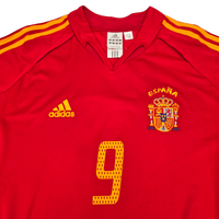 2004/06 Spain Home Football Shirt (L) Adidas #9 Torres - Football Finery - FF300891