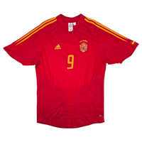2004/06 Spain Home Football Shirt (L) Adidas #9 Torres - Football Finery - FF300891