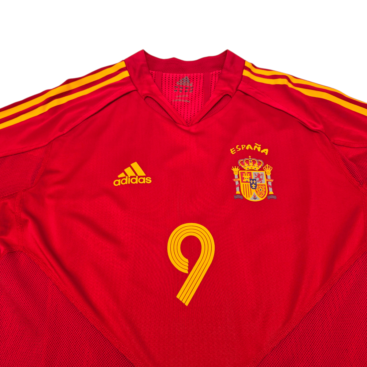 2004/06 Spain Home Football Shirt (M) Adidas 9 Torres - Football Finery - FF302377