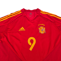 2004/06 Spain Home Football Shirt (M) Adidas 9 Torres - Football Finery - FF302377