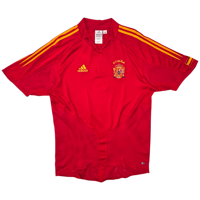 2004/06 Spain Home Football Shirt (M) Adidas - Football Finery - FF305215