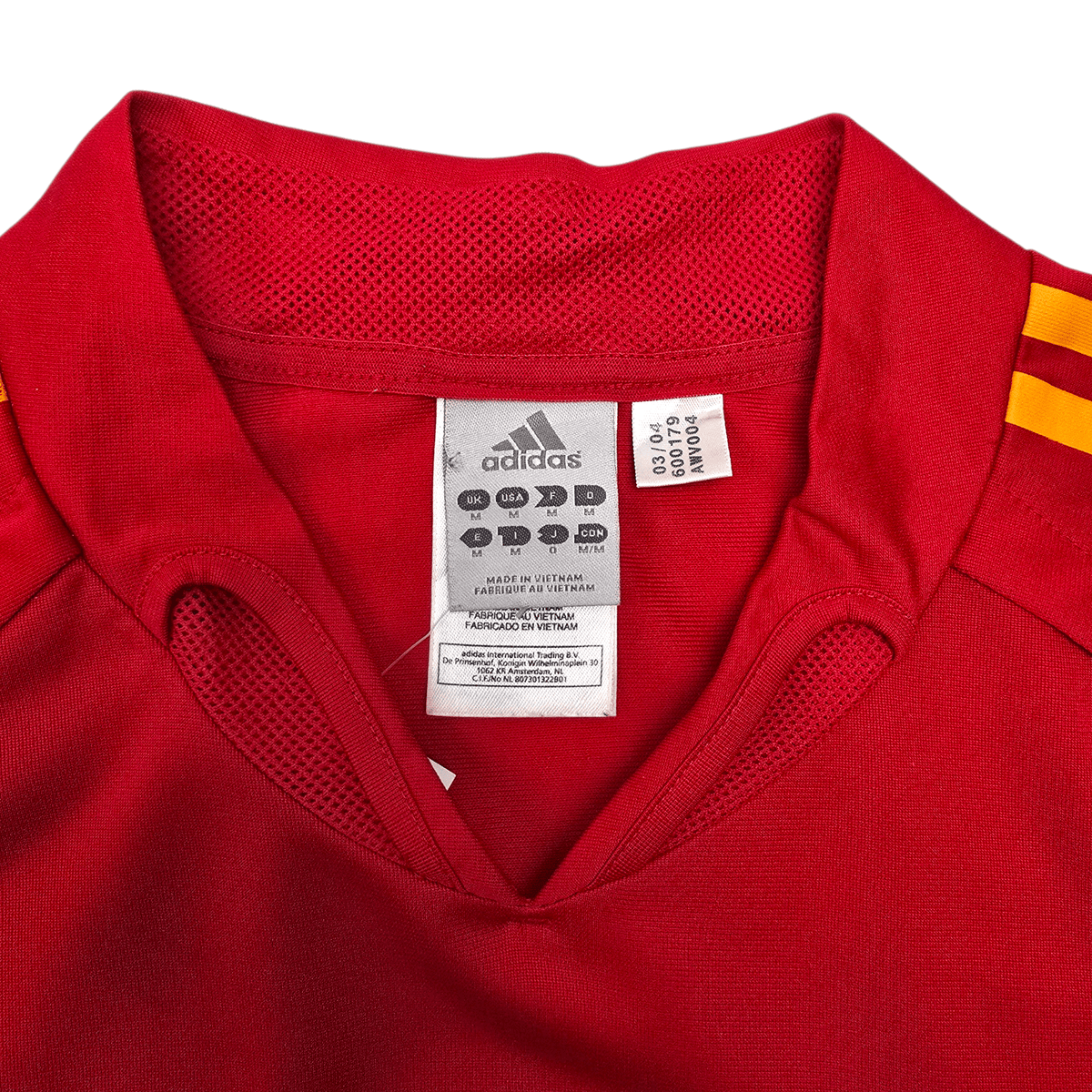 2004/06 Spain Home Football Shirt (M) Adidas - Football Finery - FF305215