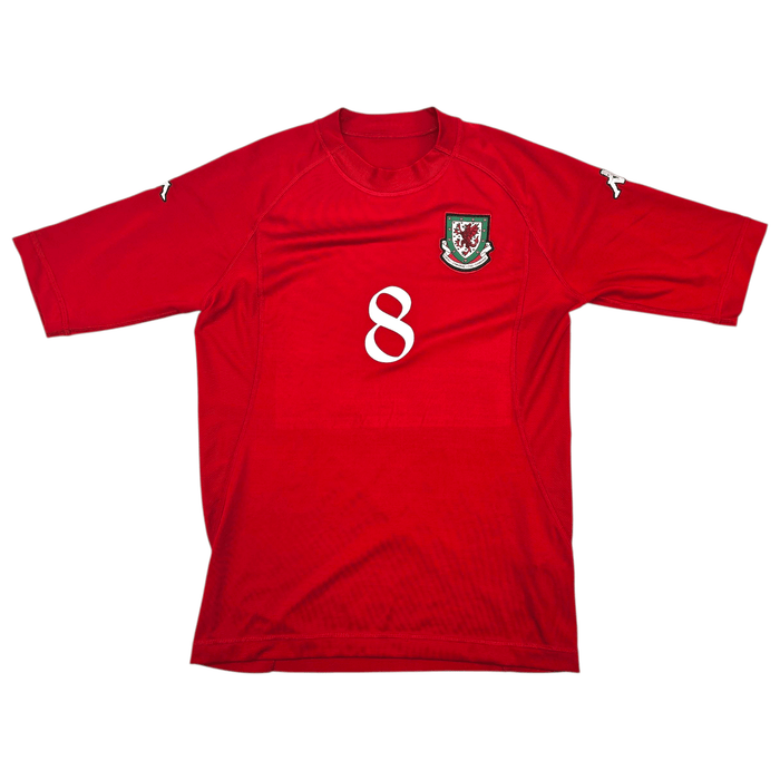 2004/06 Wales Home Football Shirt (L) Kappa 8 Bellamy - Football Finery - FF302413