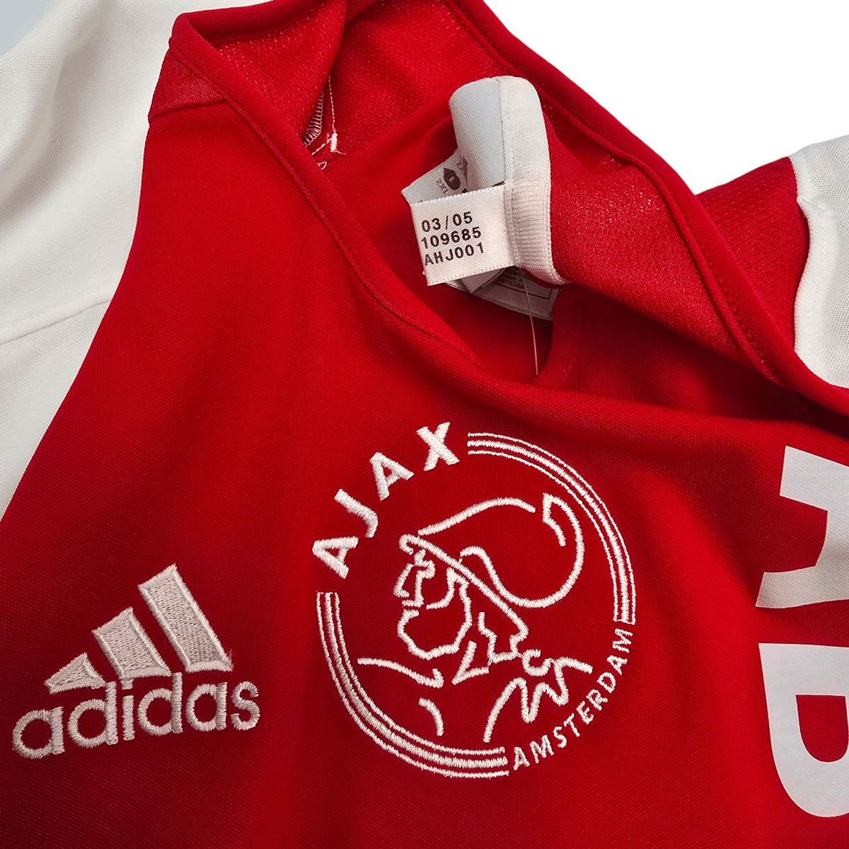 2005/06 Ajax Home Football Shirt (2XL) Adidas 25 Huntelaar - Football Finery - FF301517