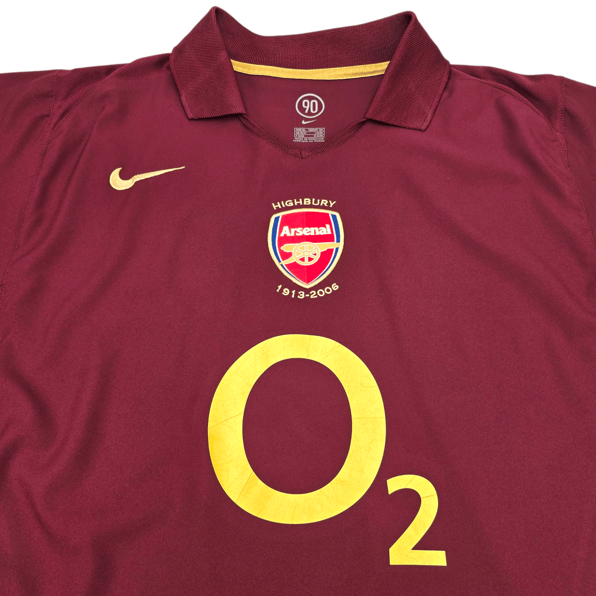 2005/06 Arsenal Home Football Shirt (XL) Nike 10 Bergkamp - Football Finery - FF301919