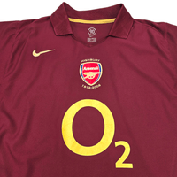 2005/06 Arsenal Home Football Shirt (XL) Nike 10 Bergkamp - Football Finery - FF301919