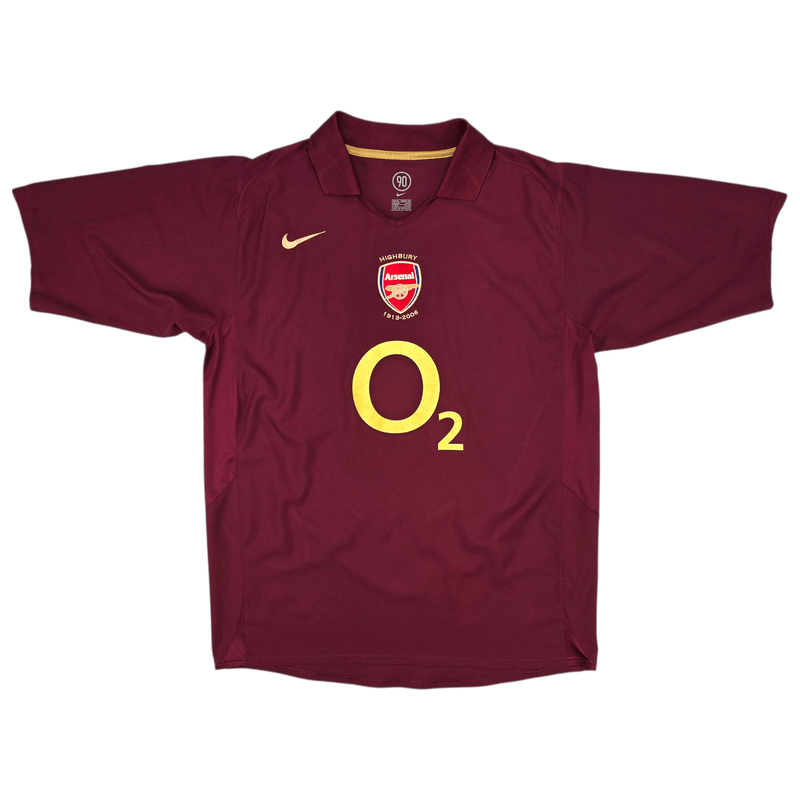 2005/06 Arsenal Home Football Shirt (XL) Nike 10 Bergkamp - Football Finery - FF301919