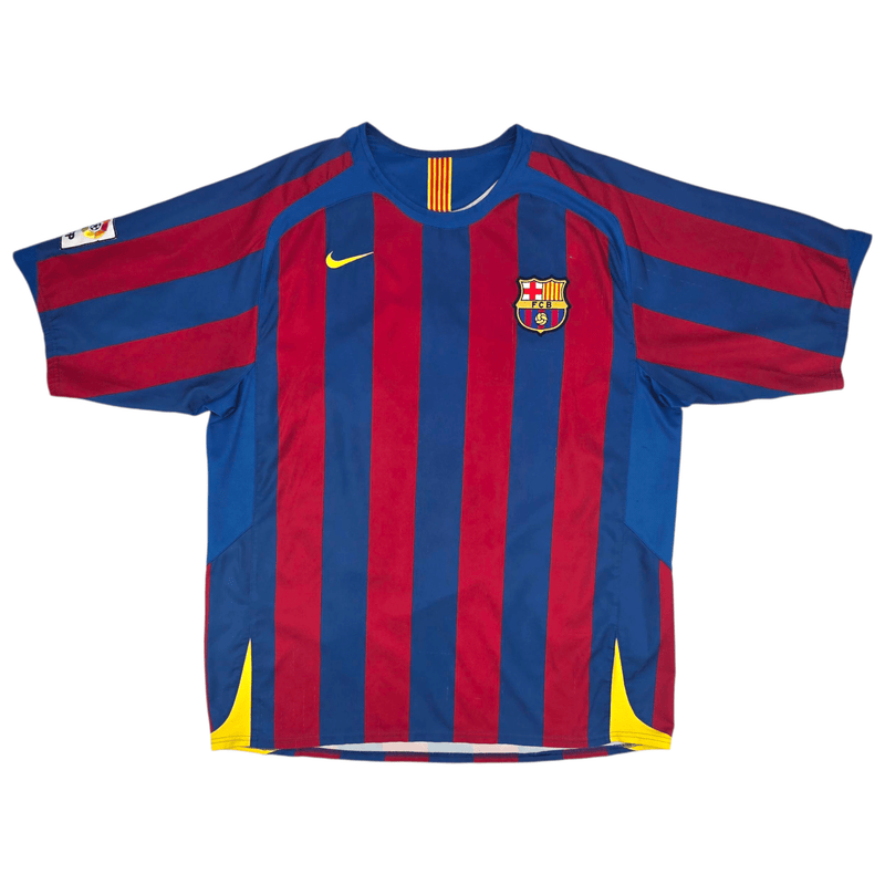 2005/06 Barcelona Home Football Shirt (2XL) Nike 10 Ronaldinho - Football Finery - FF301789
