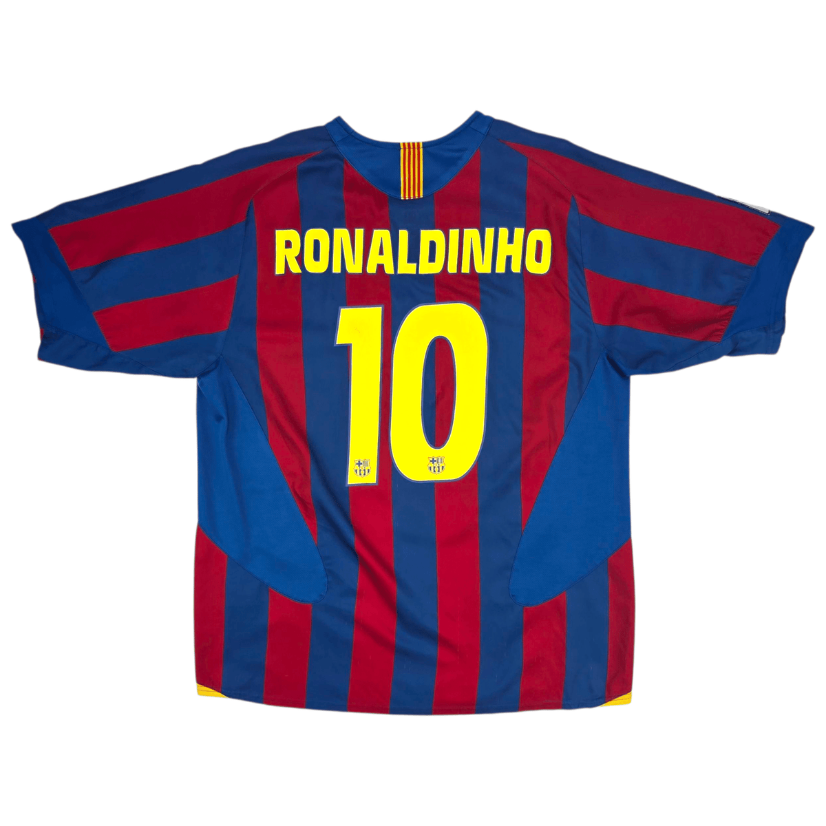 2005/06 Barcelona Home Football Shirt (2XL) Nike 10 Ronaldinho - Football Finery - FF301789