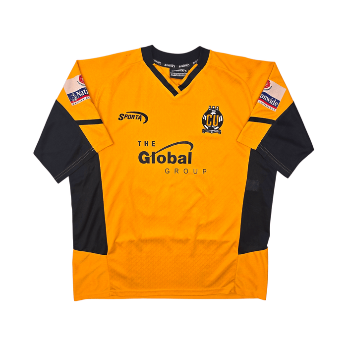 2005/06 Cambridge United Home Football Shirt (XL) Sporta 23 Nolan (Matchworn) - Football Finery - FF302569