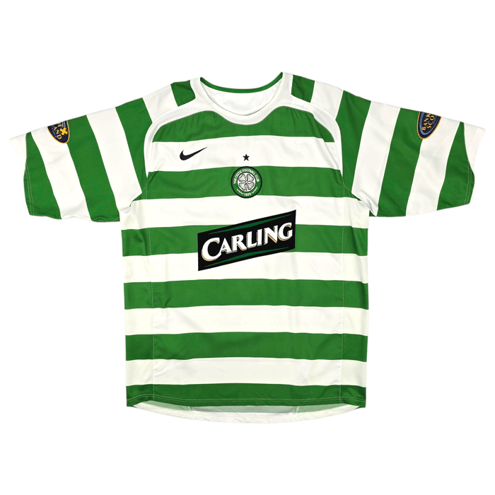 2005/06 Celtic Home Football Shirt (XL) Nike 25 Nakamura - Football Finery - FF300625