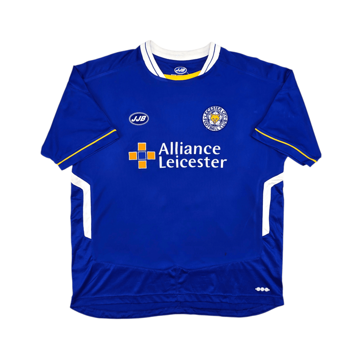 2005/06 Leicester City Home Football Shirt (L) JJB 9 Dublin - Football Finery - FF302727