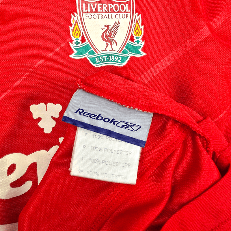 2005/06 Liverpool European Home Football Shirt (L) Reebok 10 Luis Garcia - Football Finery - FF301195