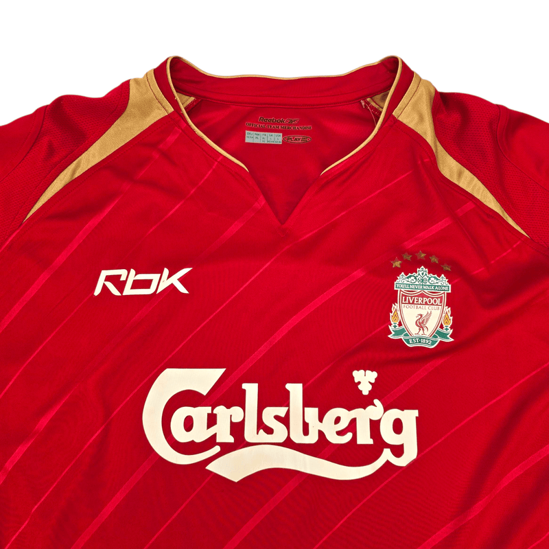 2005/06 Liverpool European Home Football Shirt (L) Reebok 10 Luis Garcia - Football Finery - FF301195