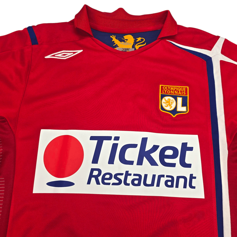 2005/06 Olympique Lyonnais Away Football Shirt (M) Umbro 8 Juninho - Football Finery - FF301128