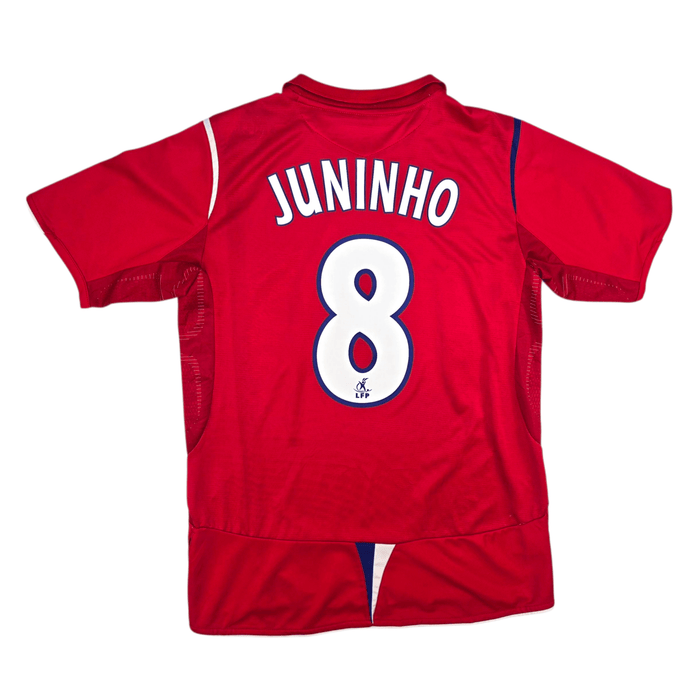 2005/06 Olympique Lyonnais Away Football Shirt (M) Umbro 8 Juninho - Football Finery - FF301128