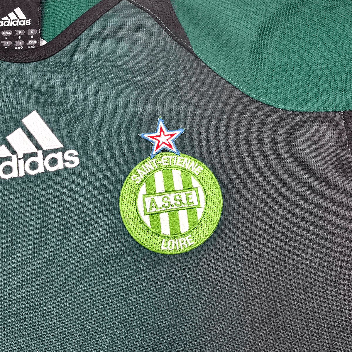 2005/06 Saint Etienne Training Shirt (L) Adidas - Football Finery - FF304103