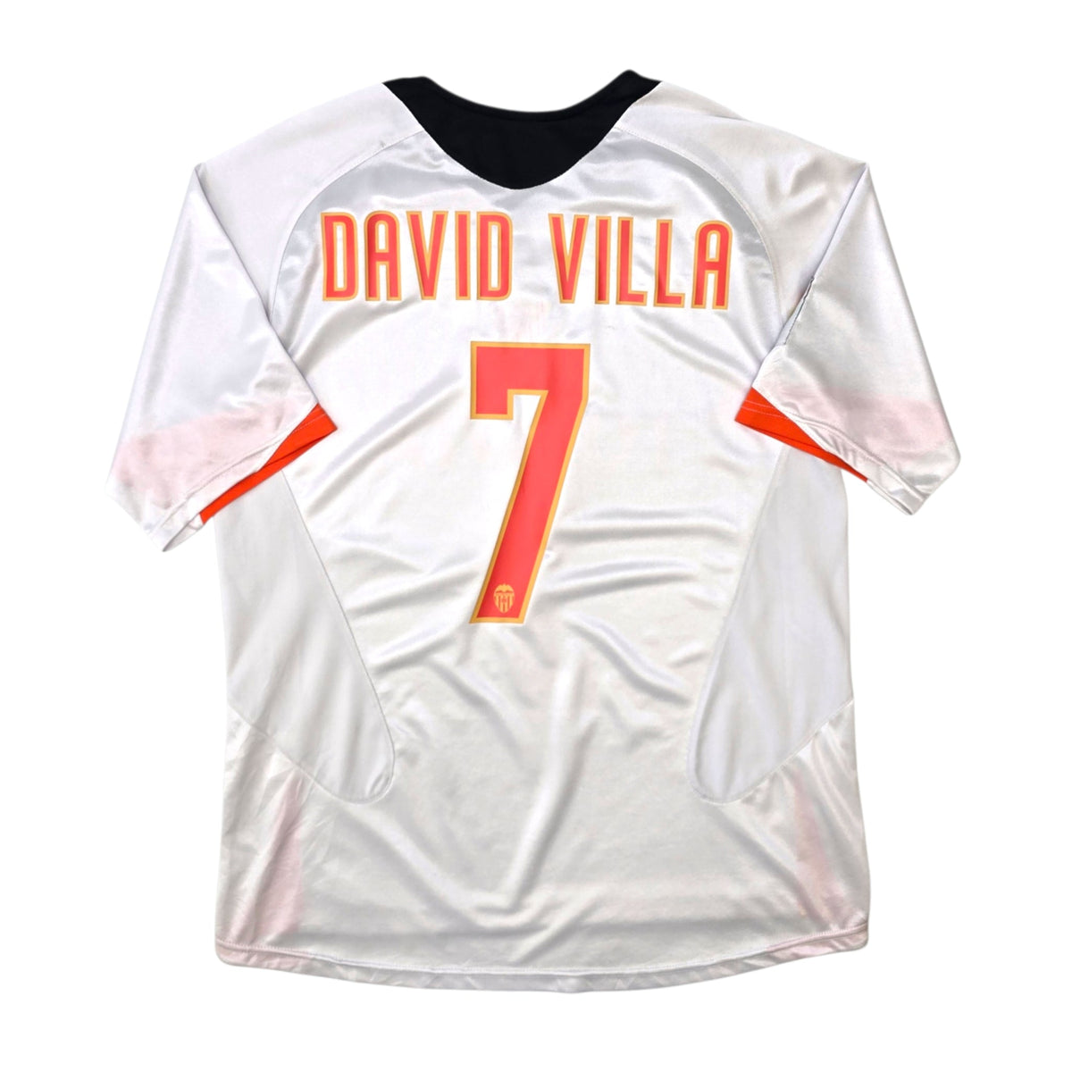 2005/06 Valencia Home Football Shirt (L) Nike 7 David Villa - Football Finery - FF305988