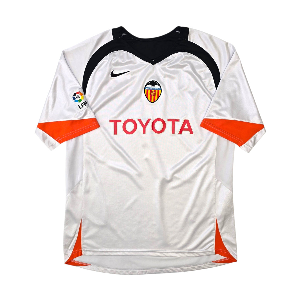 2005/06 Valencia Home Football Shirt (L) Nike 7 David Villa - Football Finery - FF305988