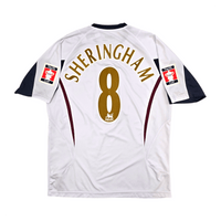 2005/06 West Ham United Away Football Shirt (L) Reebok 8 Sheringham (FA Cup) - Football Finery - FF303724