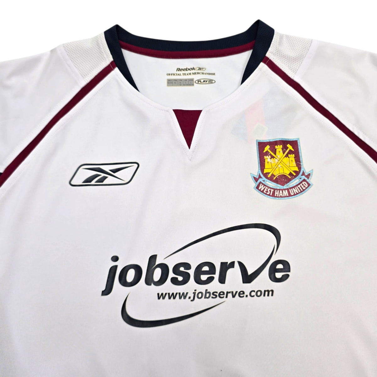 2005/06 West Ham United Away Football Shirt (XL) Reebok 9 Ashton - Football Finery - FF306085