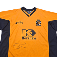 2005/07 Cambridge United Home Football Shirt (L) Sporta 16 Quinton (Matchworn / Signed) - Football Finery - FF303757