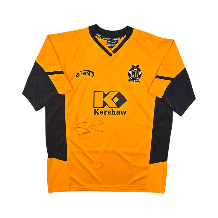 2005/07 Cambridge United Home Football Shirt (L) Sporta 16 Quinton (Matchworn / Signed) - Football Finery - FF303757