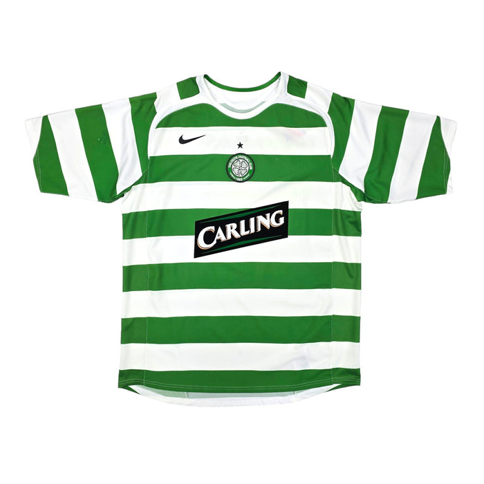 2005/07 Celtic Home Football Shirt (L) Nike #16 Keane - Football Finery - FF203894