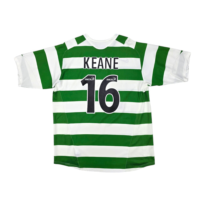 2005/07 Celtic Home Football Shirt (L) Nike #16 Keane - Football Finery - FF203894
