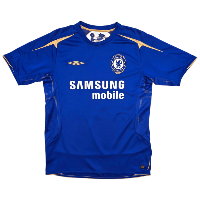 2005/07 Chelsea Home Football Shirt (M) Umbro 8 Lampard (Centenary) - Football Finery - FF305100