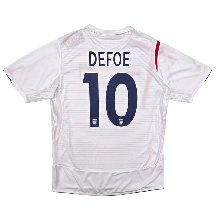 2005/07 England Home Football Shirt (L) Umbro 10 Defoe - Football Finery - FF304126