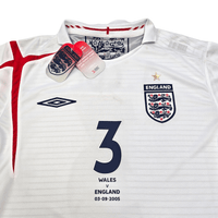 2005/07 England Home Football Shirt (L) Umbro 3 A. Cole (BNWTs) - Football Finery - FF304134
