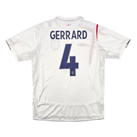 2005/07 England Home Football Shirt (L) Umbro 4 Gerrard - Football Finery - FF302057