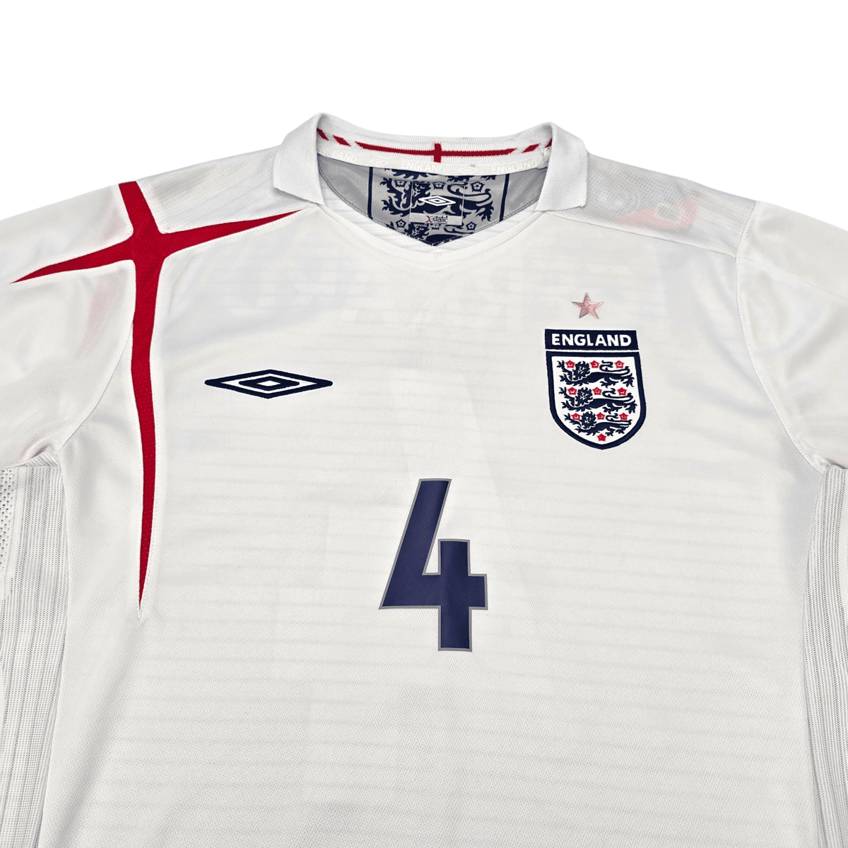 2005/07 England Home Football Shirt (L) Umbro 4 Gerrard - Football Finery - FF302057