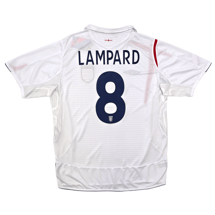 2005/07 England Home Football Shirt (L) Umbro 8 Lampard (Player Edition | BNWTs) - Football Finery - FF304129