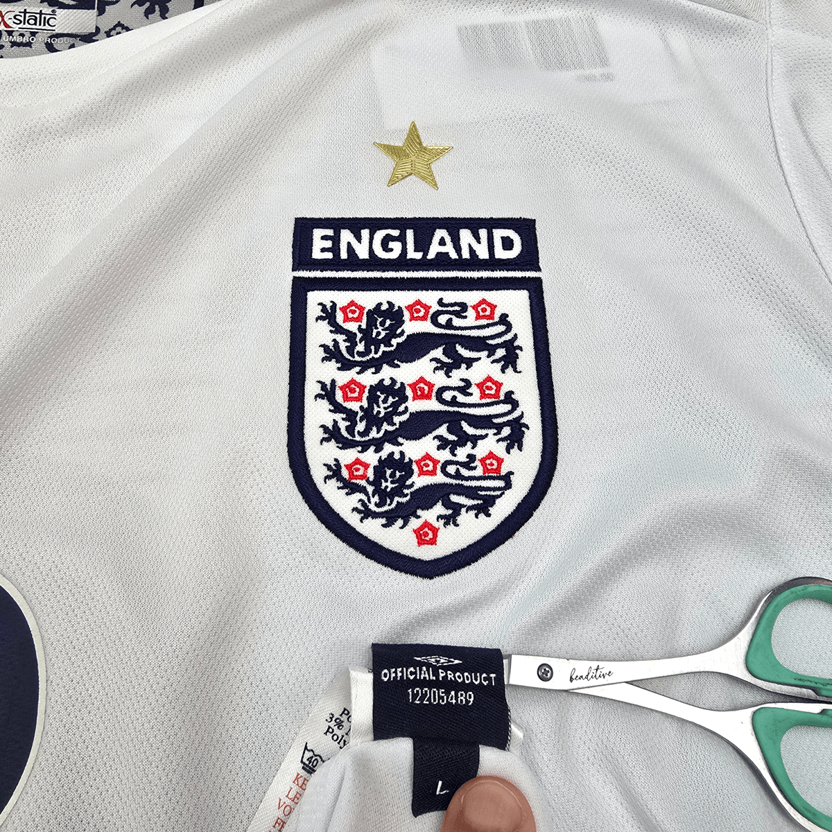 2005/07 England Home Football Shirt (L) Umbro 8 Lampard (Player Edition | BNWTs) - Football Finery - FF304129