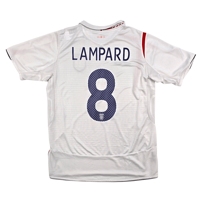 2005/07 England Home Football Shirt (M) Umbro 8 Lampard - Football Finery - FF303358